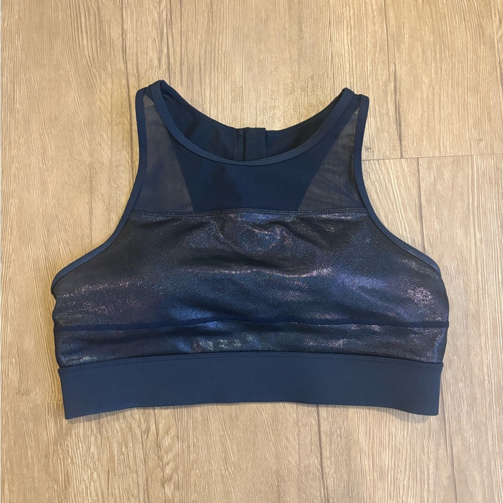 ZYIA Shimmer Dark Blue Sports Bra - Picture 5 of 7